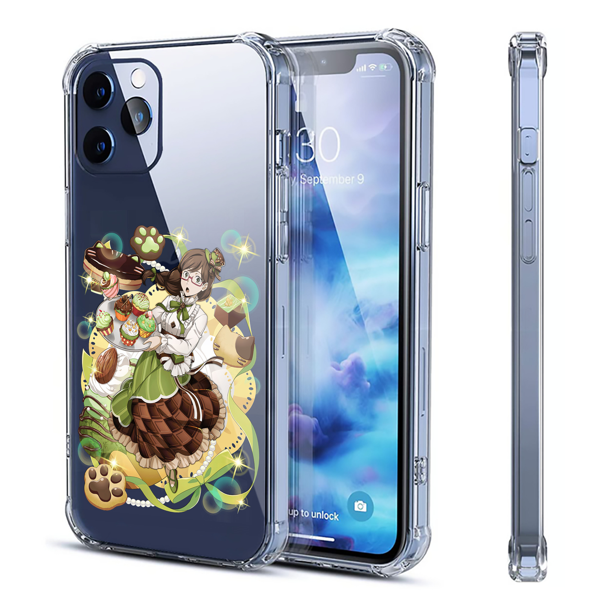 （画像用） 文豪ストレイドッグス Bungo Stray Dogs 【iPhone 12シリーズ対応】透明スマホケース（クリアソフトケース）